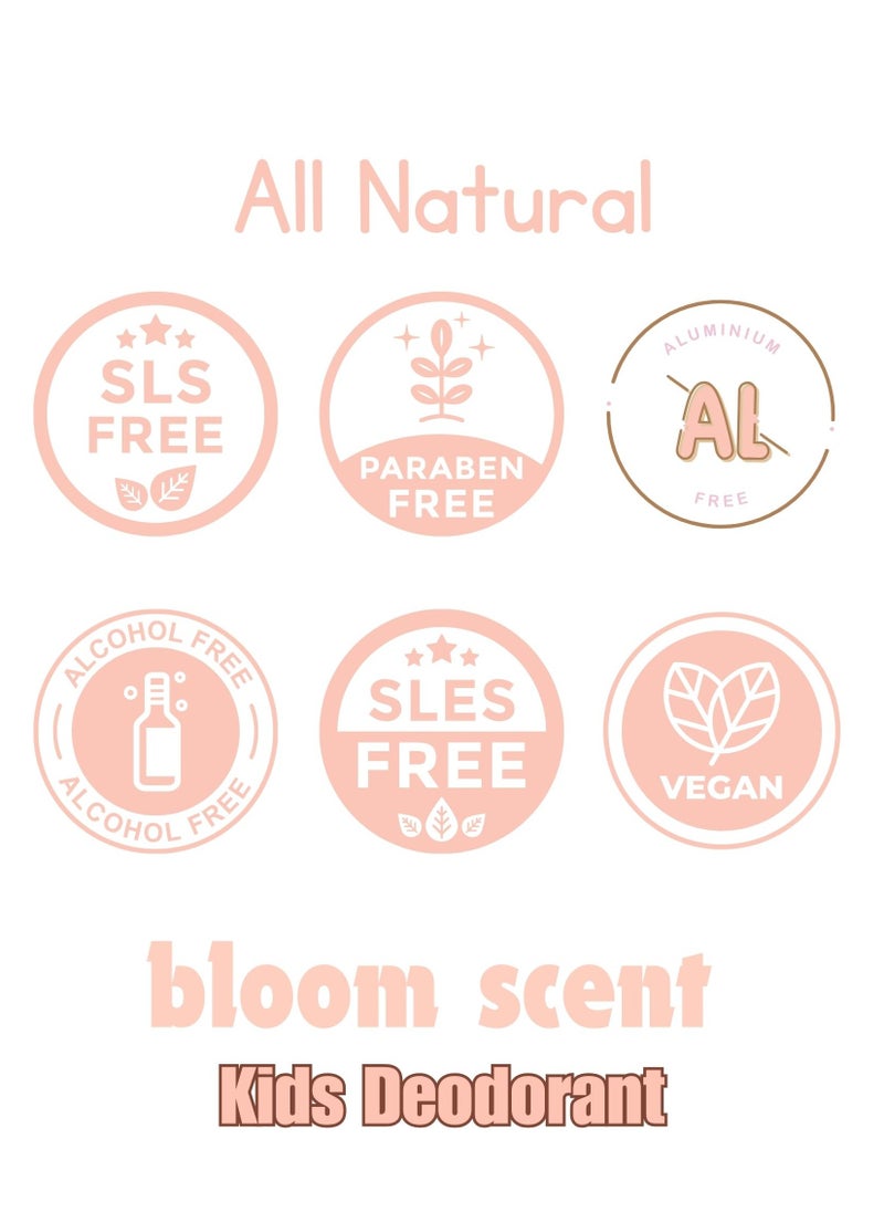 Just Gentle Just Gentle Organic Kids Deodorant - Bloom Safe, Non-Aluminium. Provides all day protection  - Image 4