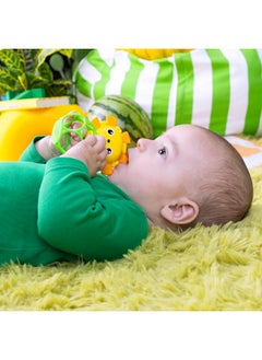 Bright Starts Bright Starts Soother Pals Easy-Grasp Teether Toys, 2-Pack Lion and Elephant Characters, BPA Free, Unisex, Ages Newborn +  - Image 3