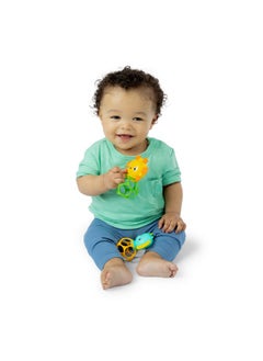 Bright Starts Bright Starts Soother Pals Easy-Grasp Teether Toys, 2-Pack Lion and Elephant Characters, BPA Free, Unisex, Ages Newborn +  - Image 4