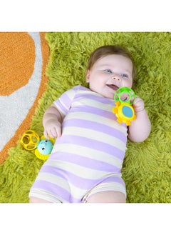 Bright Starts Bright Starts Soother Pals Easy-Grasp Teether Toys, 2-Pack Lion and Elephant Characters, BPA Free, Unisex, Ages Newborn +  - Image 5