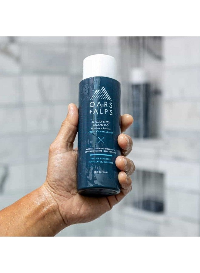 Oars + Alps Men's Sulfate Free Hydrating Shampoo, Infused with Kelp and Algae Extracts, Fresh Ocean Splash, 13.5 Fl Oz - Image 3