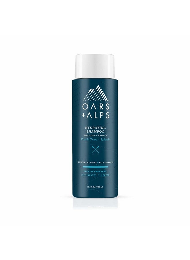Oars + Alps Men's Sulfate Free Hydrating Shampoo, Infused with Kelp and Algae Extracts, Fresh Ocean Splash, 13.5 Fl Oz - Image 1
