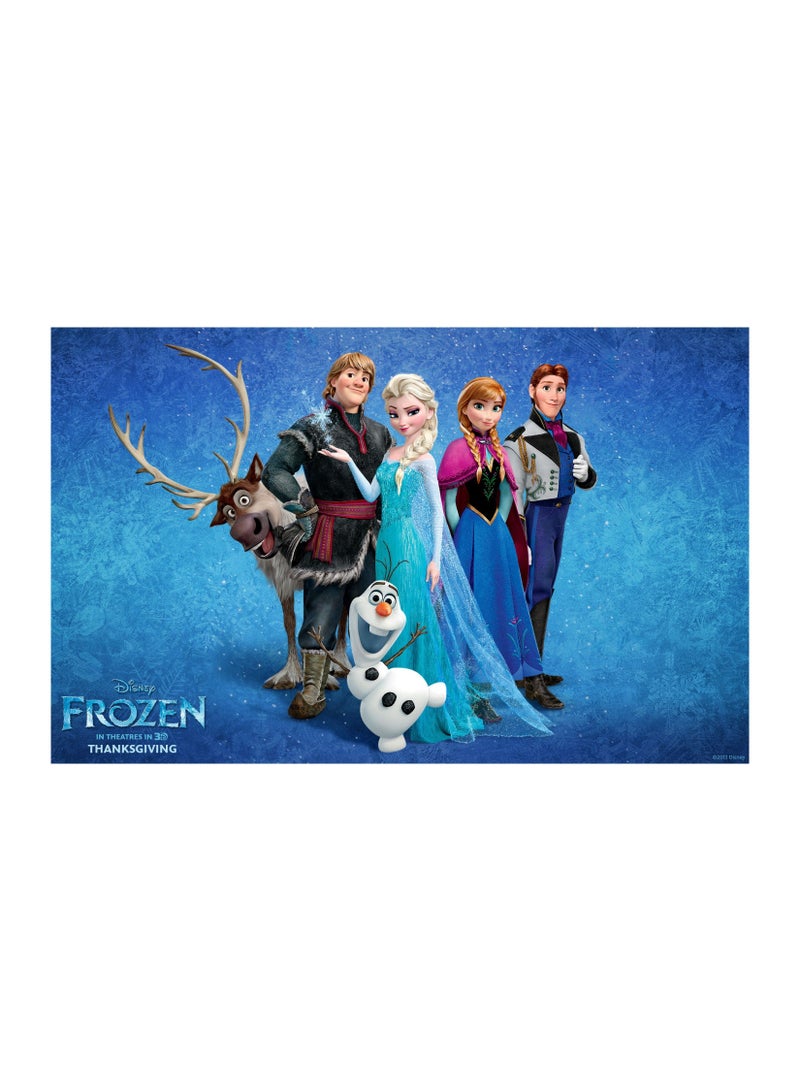 Disney Disney Frozen II Blue Snowflake Pendant with Light Blue Crystals in 18K Sterling Silver Necklace  - Image 3