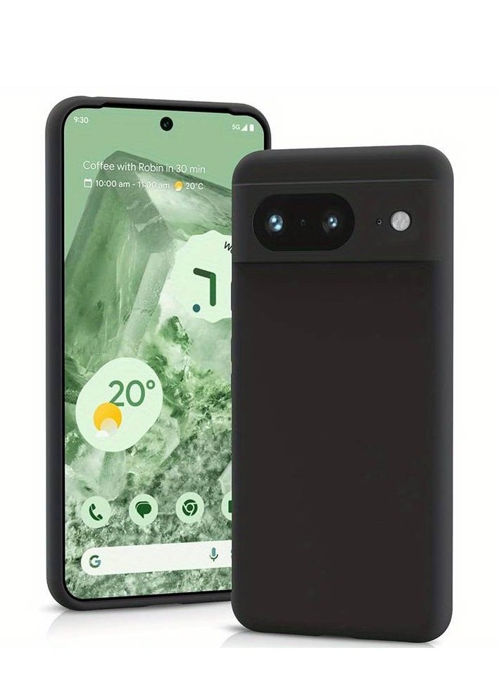HEXABEX - Google Pixel 8 Case, Silicone Protection Case for Google Pixel 8 6.2" Black - Image 1