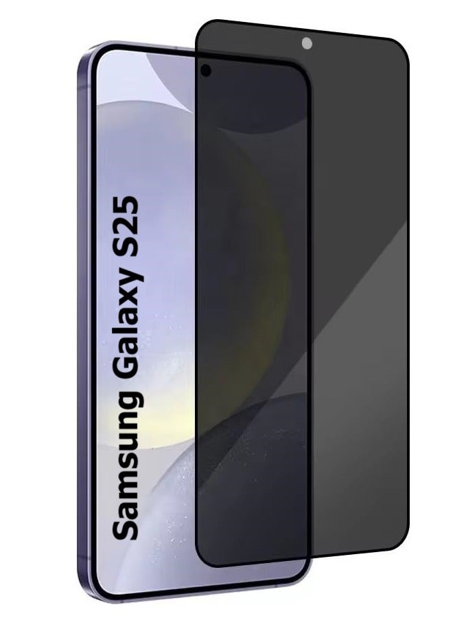 Glass for Samsung Galaxy S25 Privacy Glass Screen Protector Anti-Spy Tempered Glass Film 9H Hardness Scratch Resistant for Samsung Galaxy S25 - Image 1