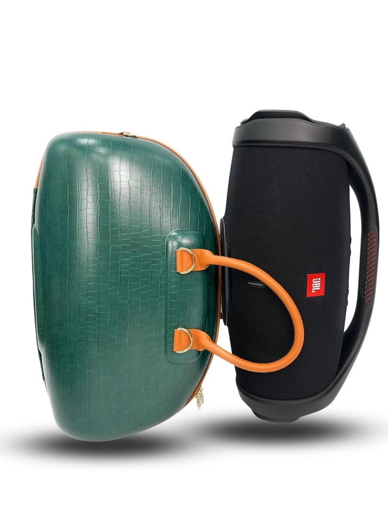 Angry Bull BOOMBOX 3 BAG LEATHER CARRYING BAGS SPEAKER TRAVEL PORTABLE CASE (GREEN)  - Image 4