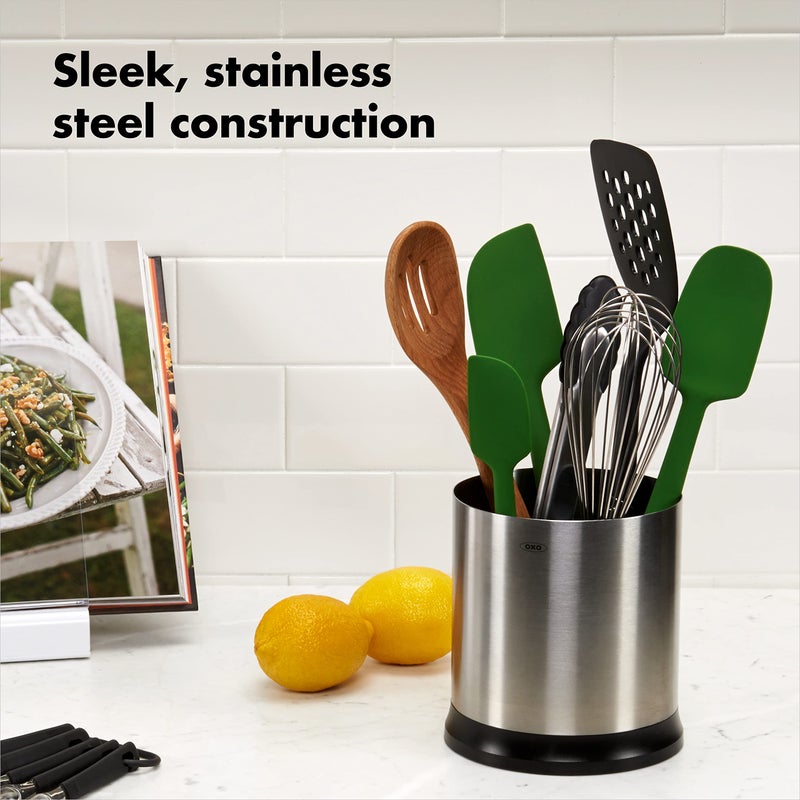 OXO OXO Good Grips Stainless Steel Rotating Utensil Holder  - Image 5