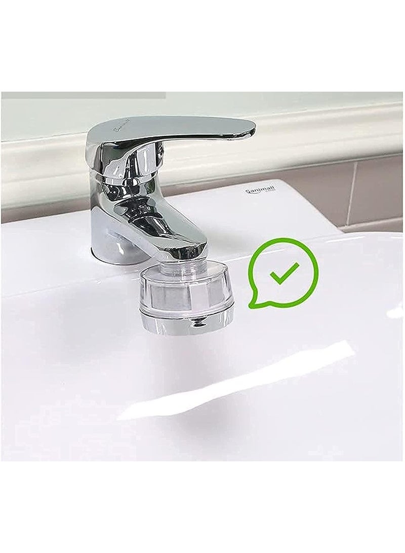 Dewbell طقم تنقية المياه الفاخر لحوض الحمام / حوض المطبخ / حوض الاستحمام، فلتر صنبور، صنع في كوريا، يزيل الصدأ والشوائب والكلور المتبقي مع الترشيح الثلاثي الآمن - Image 3