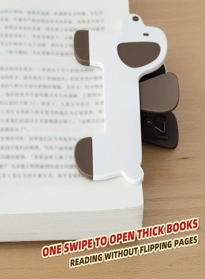 TNDCKP Strong Book Clip Lovely Dog Book Page Holder Clips, Page Holders Book Reading Opener Accessories, Multifunctional Practical Book Clips Transparent Portable Reading Book Page Holders - Image 4