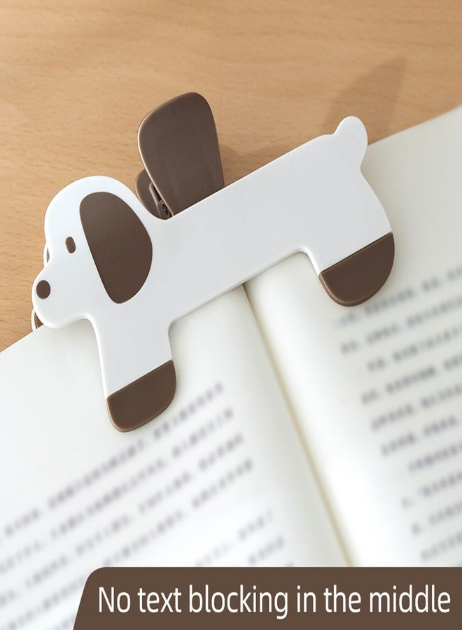 TNDCKP Strong Book Clip Lovely Dog Book Page Holder Clips, Page Holders Book Reading Opener Accessories, Multifunctional Practical Book Clips Transparent Portable Reading Book Page Holders - Image 2