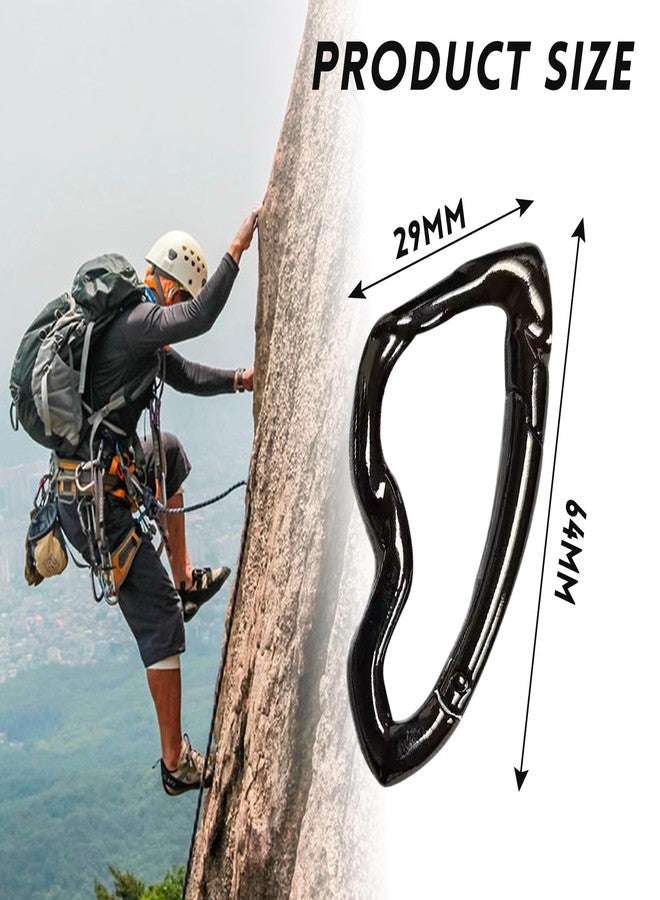 Solaviya Cute Y2K Carabiner Keychain Clips Irregular Cool Multi-Use Large Heavy Duty Carabiner Hook Key Ring Outdoor Accessories Buckle - Image 2