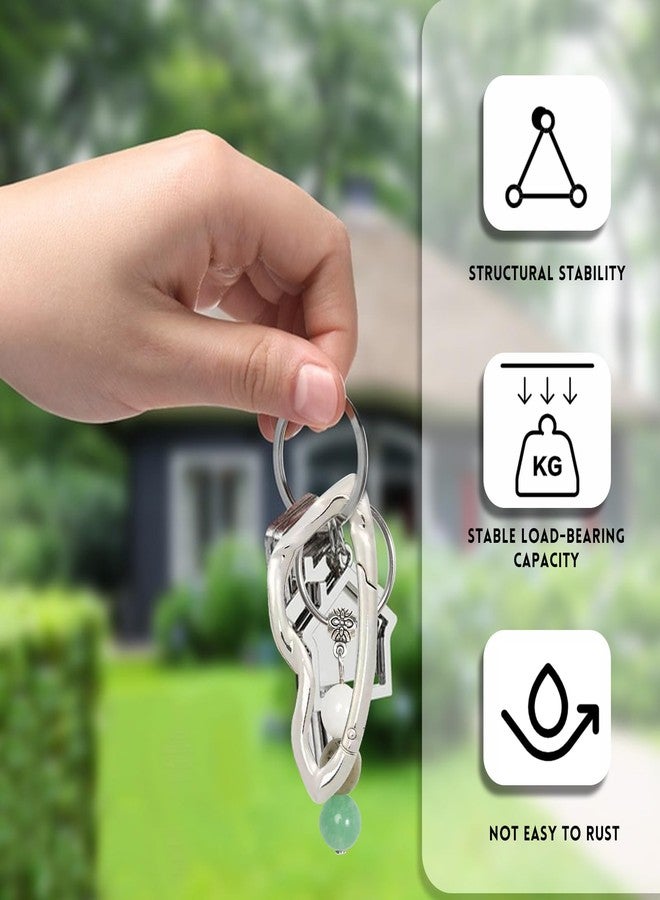 Solaviya Cute Y2K Carabiner Keychain Clips Irregular Cool Multi-Use Large Heavy Duty Carabiner Hook Key Ring Outdoor Accessories Buckle - Image 3