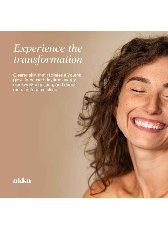 AKKA Premium Liver Cleanse Detox & Repair Superbiotic: Liver Detox, Regeneration, & Restoration Liver Support Supplement with Bioavailable Pasteurized Akkermansia | Vitality | Metabolism | Immunity