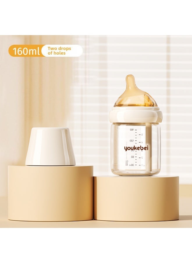 Youkebei 80ML Newborn Glass Baby Bottle Patented Anti-Colic Tube High Borosilicate BPA-Free CPC Certified - Image 3