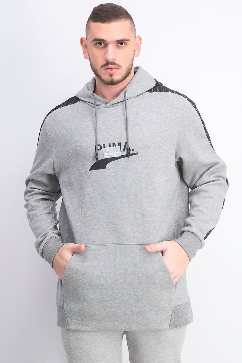 PUMA Men Avenir Hoody Sweater, Med Grey Heather - Image 1
