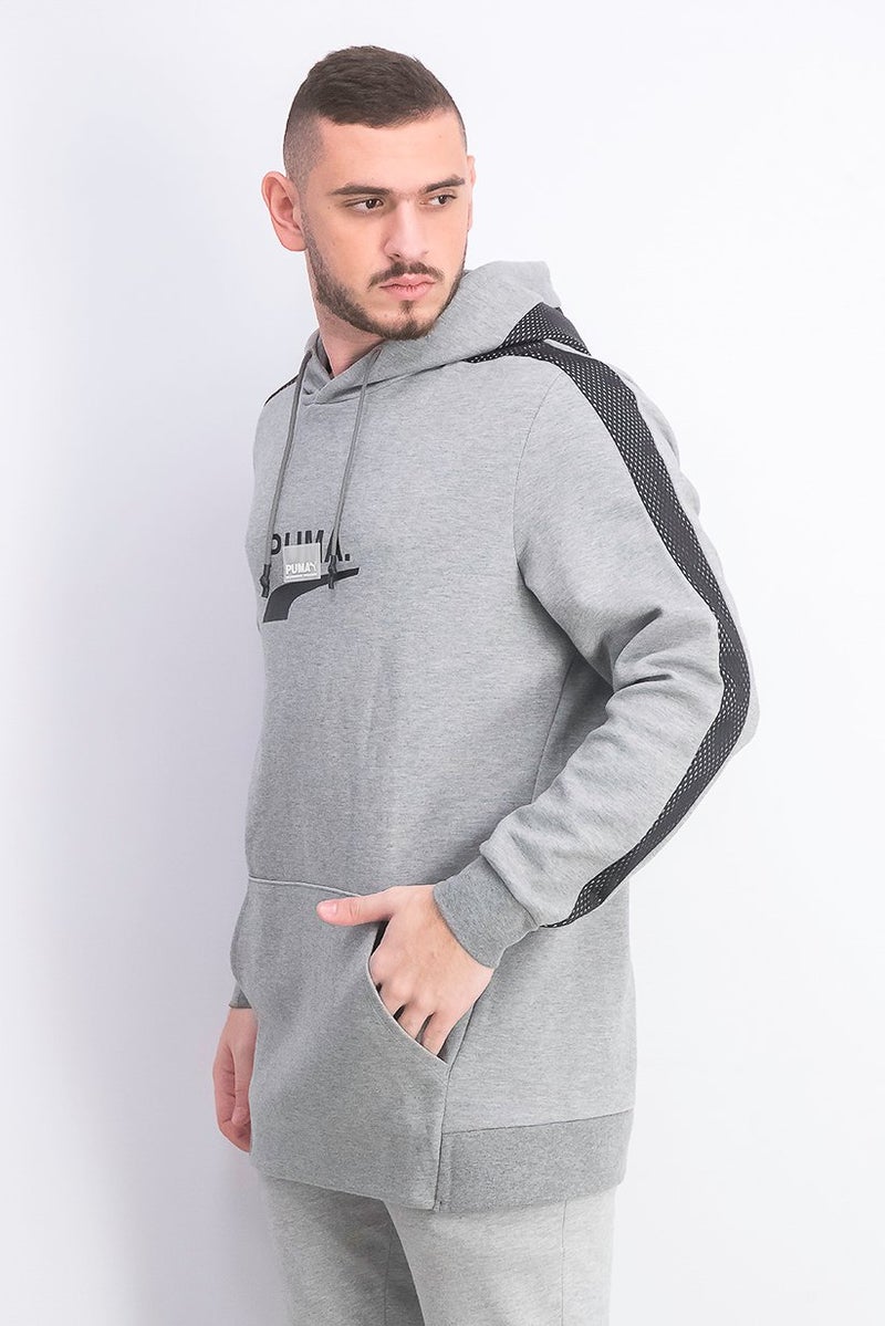PUMA Men Avenir Hoody Sweater, Med Grey Heather - Image 4