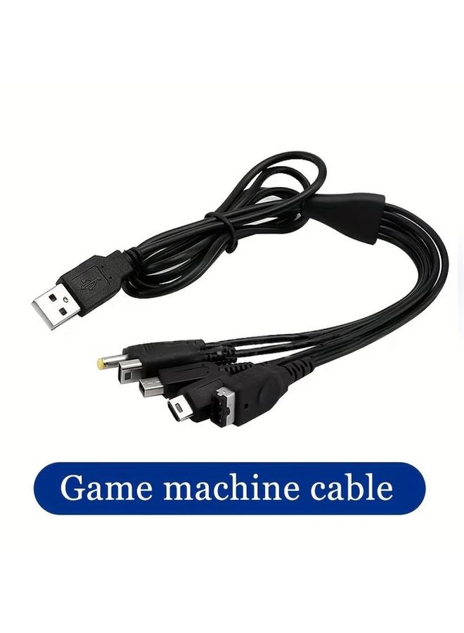 كابل شحن USB 5 في 1 بطول 3.9 قدم لأجهزة SP و3DS وNDSLITE وWII U وPSP وGBASP وNDSi - Image 2