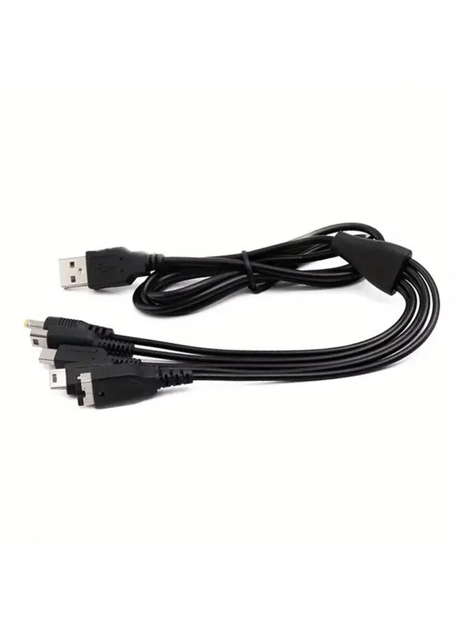 كابل شحن USB 5 في 1 بطول 3.9 قدم لأجهزة SP و3DS وNDSLITE وWII U وPSP وGBASP وNDSi - Image 1