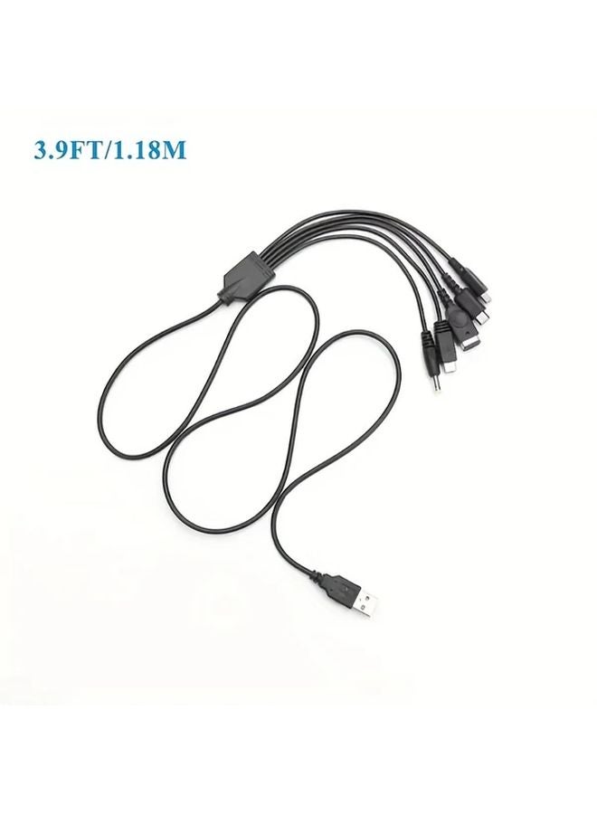 كابل شحن USB 5 في 1 بطول 3.9 قدم لأجهزة SP و3DS وNDSLITE وWII U وPSP وGBASP وNDSi - Image 3