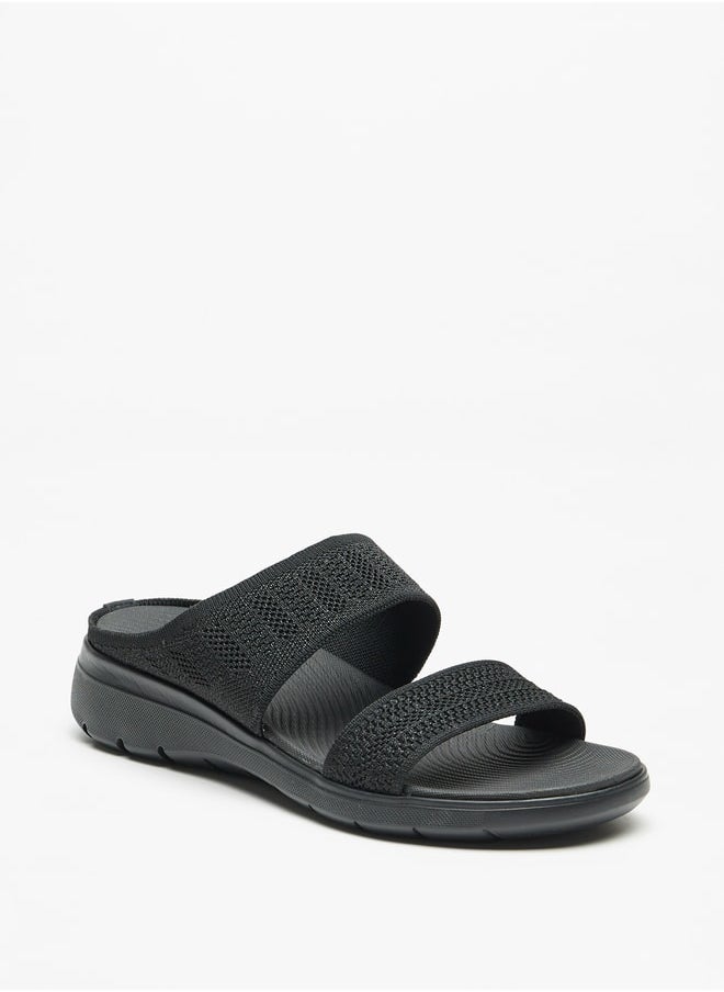 Flora Bella By Shoexpress Women's Textured Slip-On Sandals Ramadan Collection  - Image 3