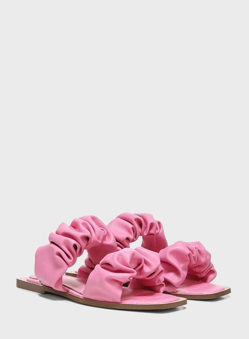 Circus NY Ruched Strap Flat Sandals