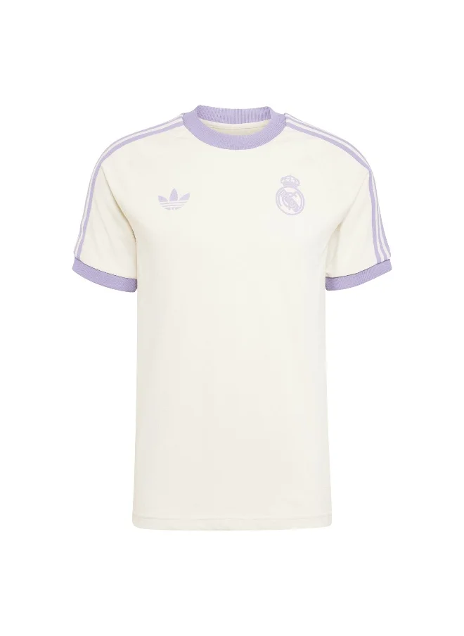 اديداس Adidas Real Og 3S Tee White Football T-Shirts For Men Xs