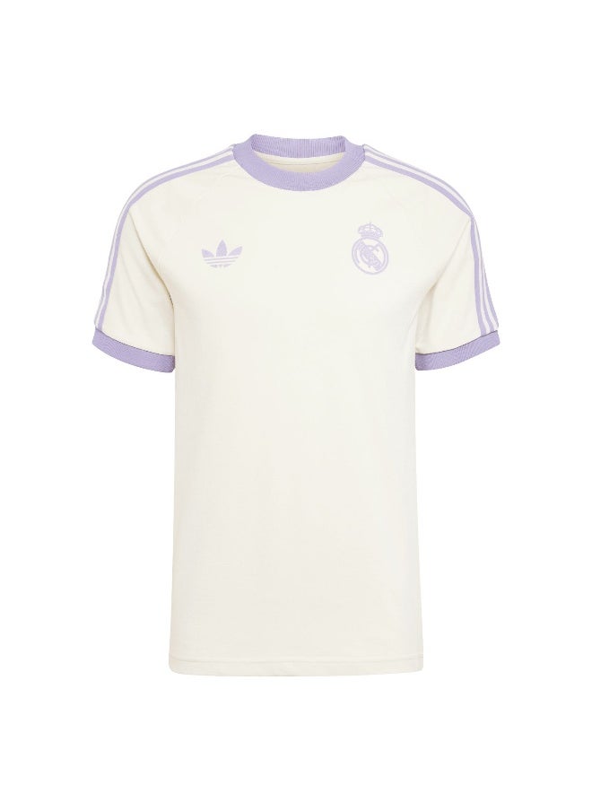 Adidas Adidas Real Og 3S Tee White Football T-Shirts For Men Xs  - Image 1