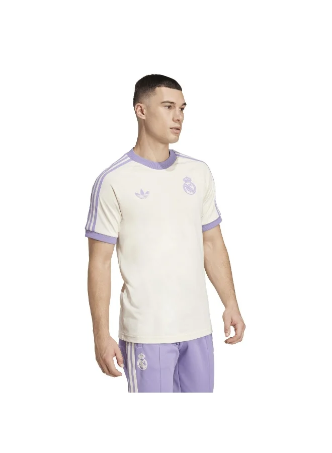 Adidas Real Og 3S Tee White Football T-Shirts For Men Xs