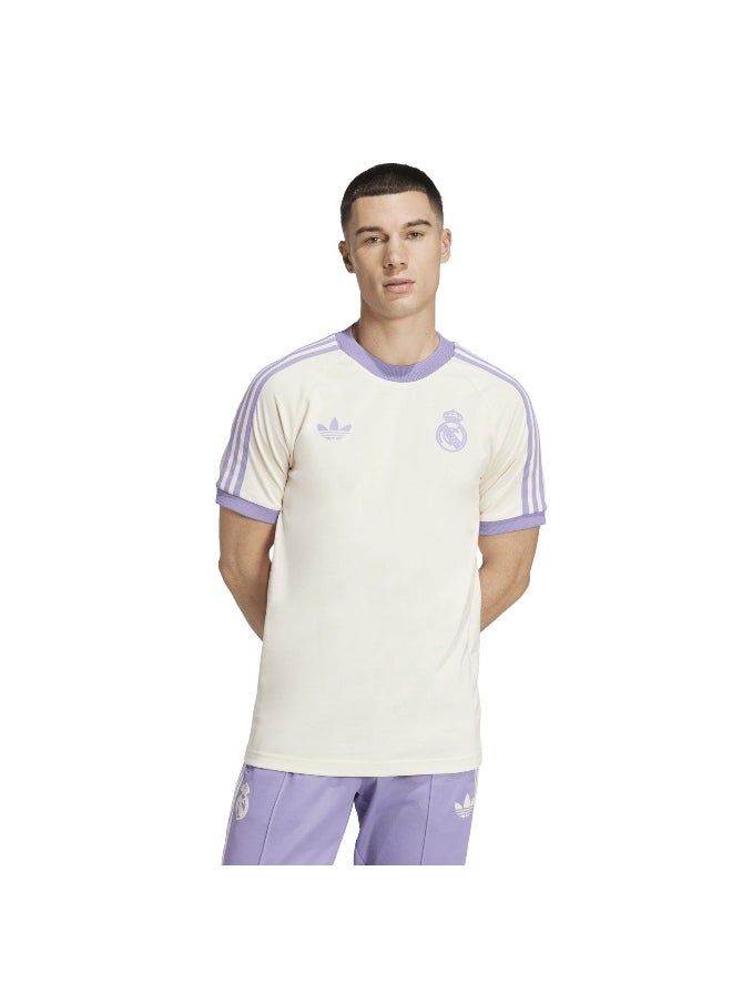 Adidas Adidas Real Og 3S Tee White Football T-Shirts For Men Xs  - Image 3