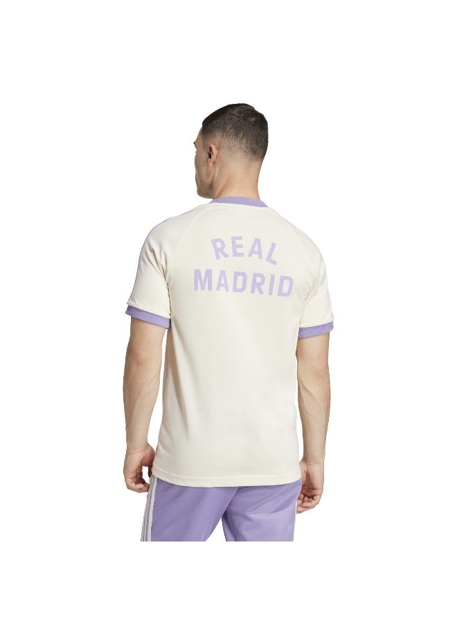 Adidas Adidas Real Og 3S Tee White Football T-Shirts For Men Xs  - Image 4
