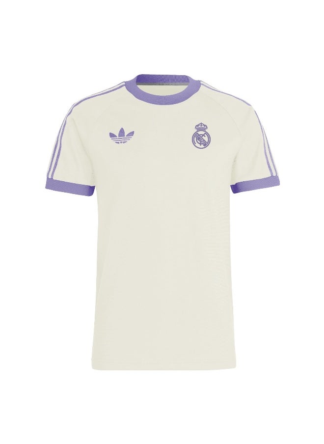Adidas Adidas Real Og 3S Tee White Football T-Shirts For Men Xs  - Image 2