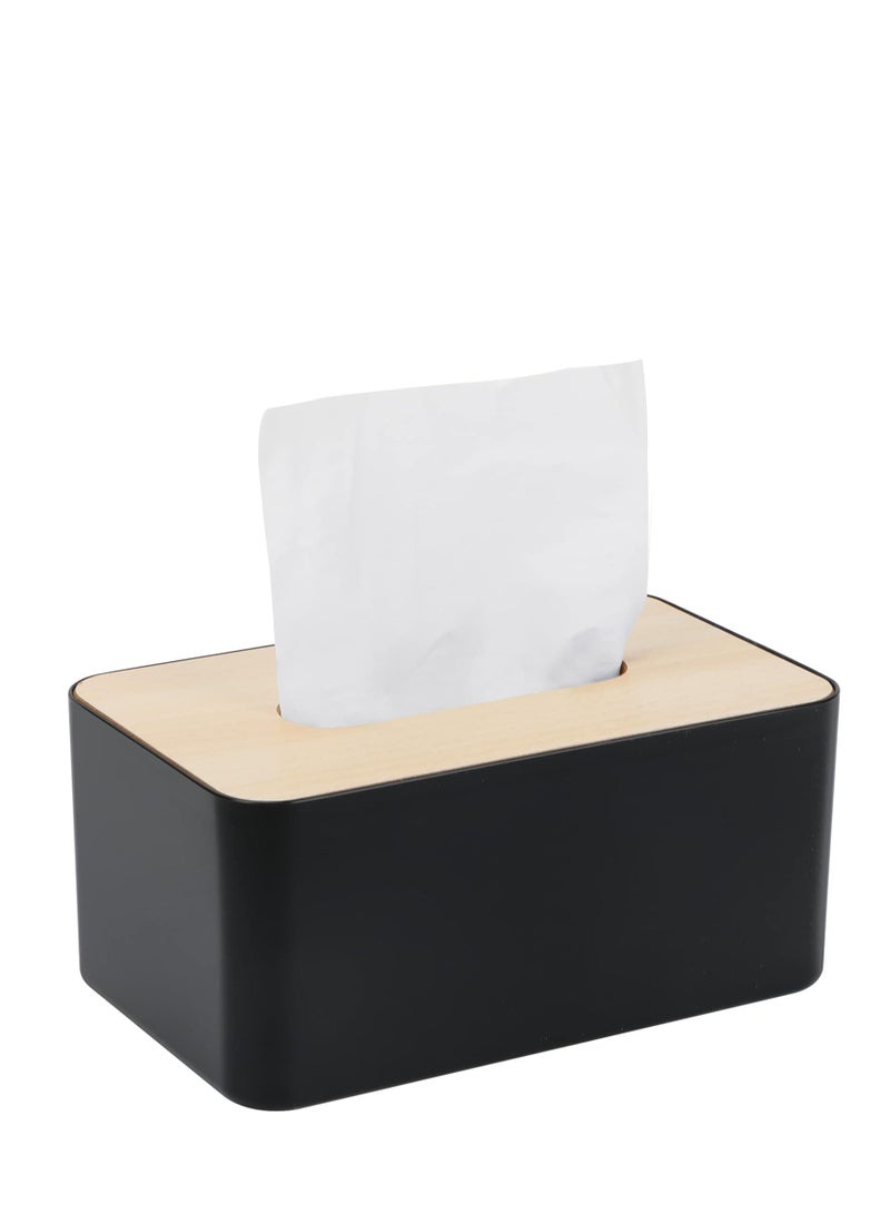 Bamboo Tissue Box Organizer – for Office, School & Home Décor and Supplies  - Image 2