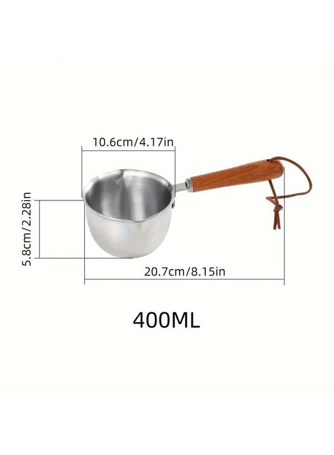 400ml Stainless Steel Butter Melting Pot For Chocolate Cream Heating Oil Kitchen Tool - Image 1