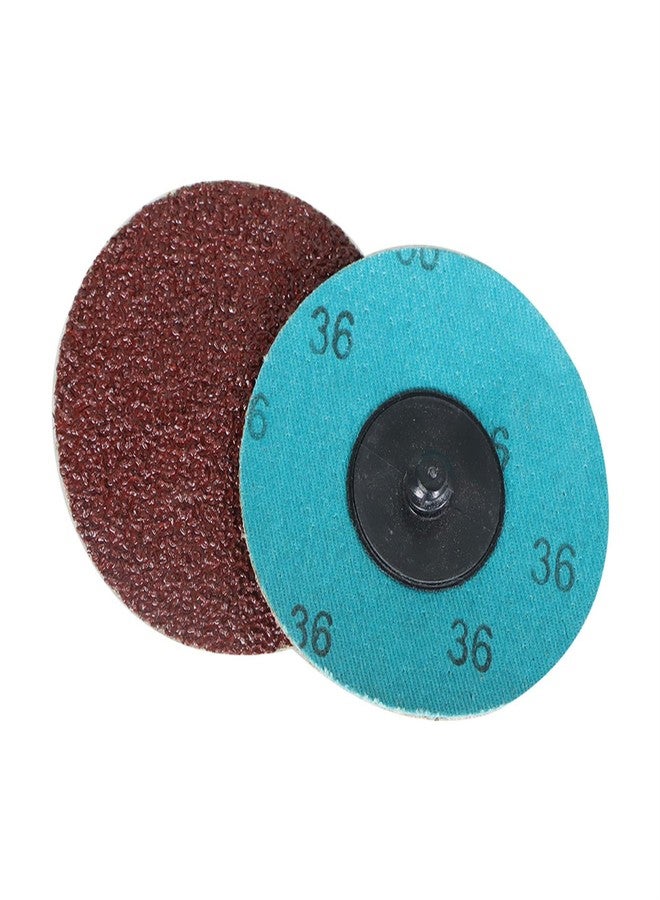 findmall 25Pcs 3 Inch 36 Grit Roll Lock Sanding Disc, Aluminum Oxide Die Grinder Quick Change Discs for Die Grinder Surface Burr Rust Paint Polish - Image 3