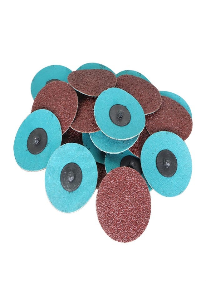 findmall 25Pcs 3 Inch 36 Grit Roll Lock Sanding Disc, Aluminum Oxide Die Grinder Quick Change Discs for Die Grinder Surface Burr Rust Paint Polish - Image 1