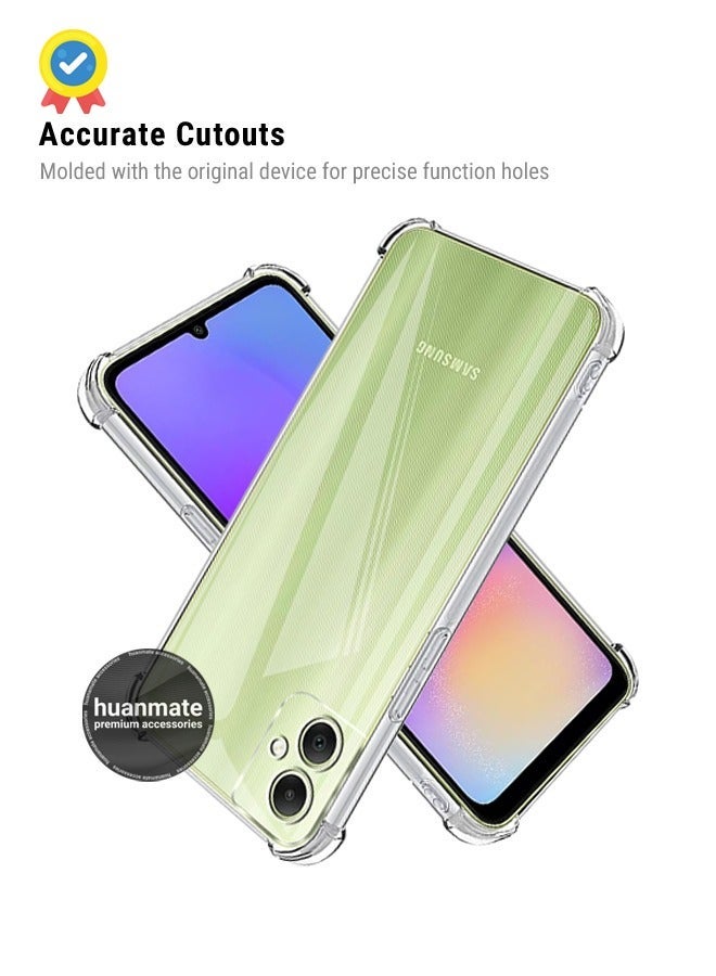 huanmate Samsung Galaxy A05 Shock Proof Case Cover - Ultra Clear, Durable & Accurate Cut-outs - Scratch, Dust & Smudge Protection - Clear Silicon Back Cover for Samsung Galaxy A05 - Image 5