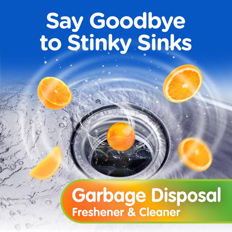 Compac Home Plink Garbage Disposal Cleaner and Deodorizer 60ct VALUE PACK - Orange - Image 2