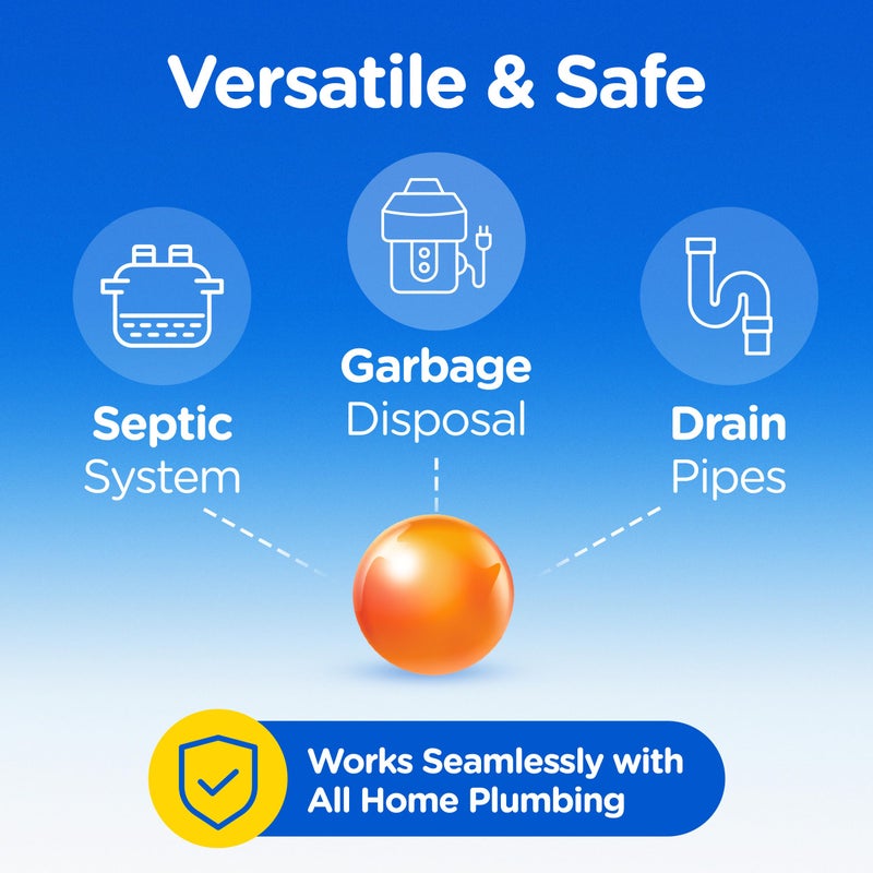 Compac Home Plink Garbage Disposal Cleaner and Deodorizer 60ct VALUE PACK - Orange - Image 5