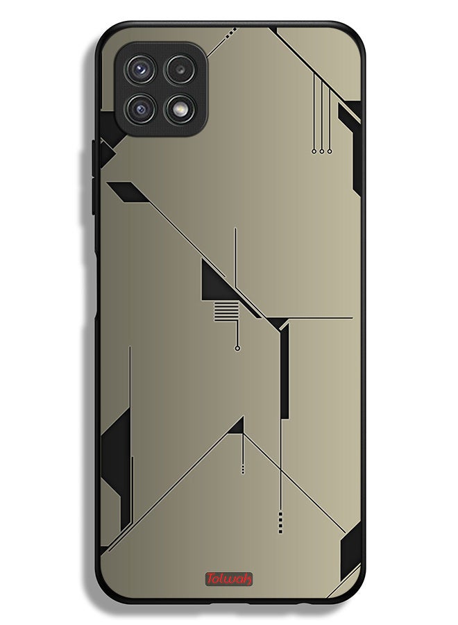 Tolwak Samsung Galaxy A22 5G Protective Case Cover Minimalism Abstract Digital Art - Image 1