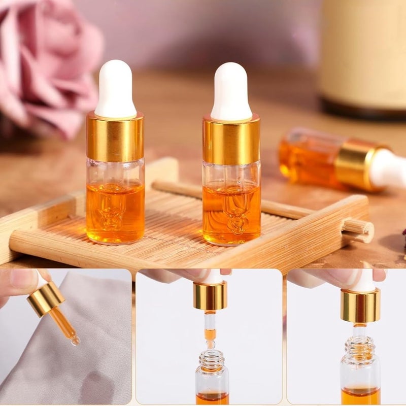OiwMuOck 8 pcs Travel split bottle Eye dropper glass bottle Anointing oil for prayer Protective travel set for frankincense oil (2 ml) - Image 4
