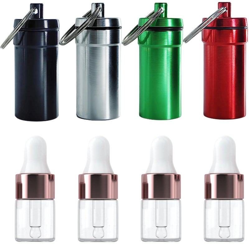 OiwMuOck 8 pcs Travel split bottle Eye dropper glass bottle Anointing oil for prayer Protective travel set for frankincense oil (2 ml) - Image 1