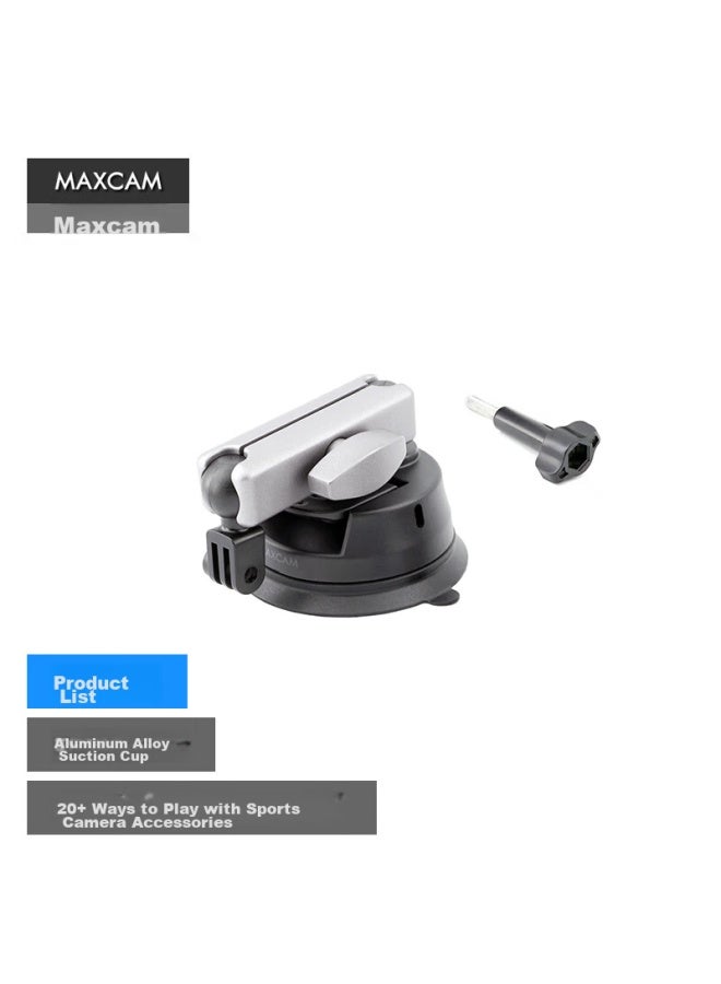 Maxcam/maisikamu, Suitable For Dji Osmo Action 5/4/3 Action Cameras, Aluminum Alloy Suction Cup, Glass Mount, Car-mounted Off-road Bracket Accessories - Image 3
