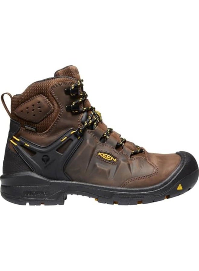 KEEN Utility Men's Dover 6" Composite Toe Waterproof Industrial Work Boots, Dark Earth/Black, 9 - Image 2