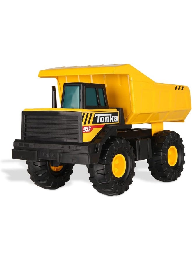 Tonka Steel Classics Mighty Dump Truck, Toy Truck, Real Steel Construction, Ages 3 and Up, Frustration-Free Packaging (FFP), Yellow - Image 4
