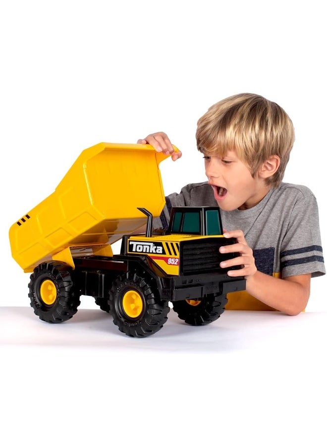 Tonka Steel Classics Mighty Dump Truck, Toy Truck, Real Steel Construction, Ages 3 and Up, Frustration-Free Packaging (FFP), Yellow - Image 3
