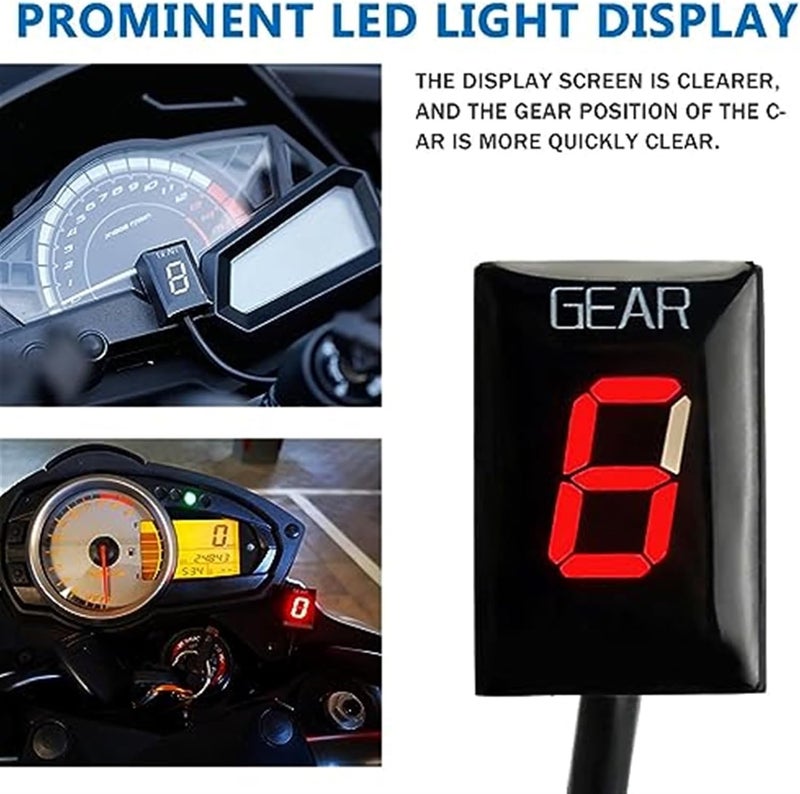 Vuzmode 1-6 Gear Indicator for Motorcycles - Image 2