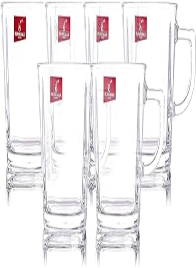 Blinkmax BlinkMax Glass Cups - Set of 6, Clear , 2724605864147 