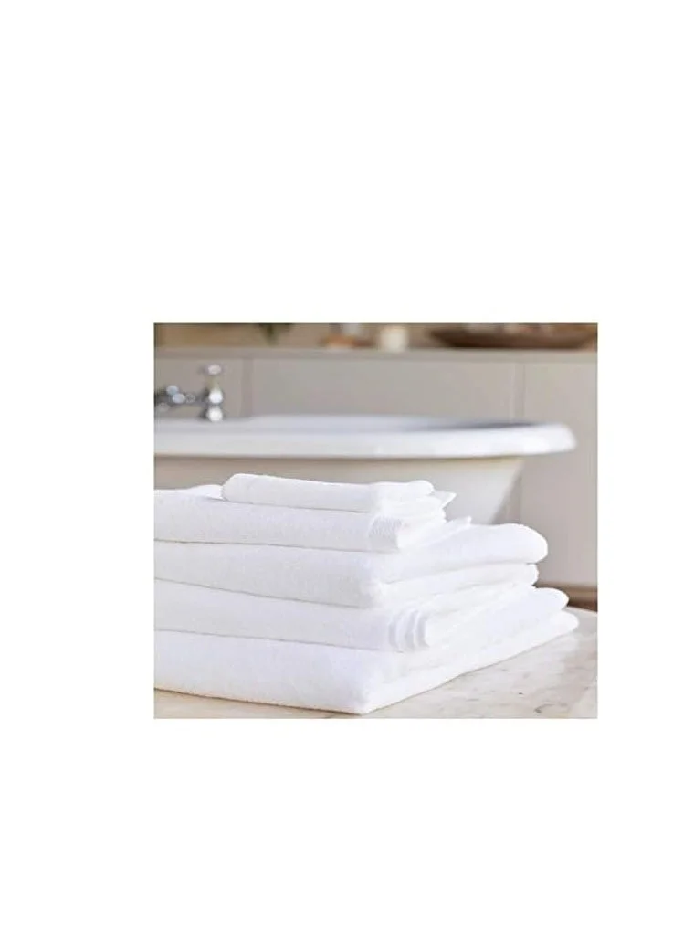 1Chase Premium SPA,GYM,POOL, SALOON Towels .100% Cotton Bath Towel Pack of 3, 70x140Cm,650 GSM White