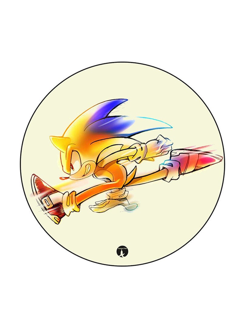 Video Game Sonic Printed Mouse Pad Multicolour