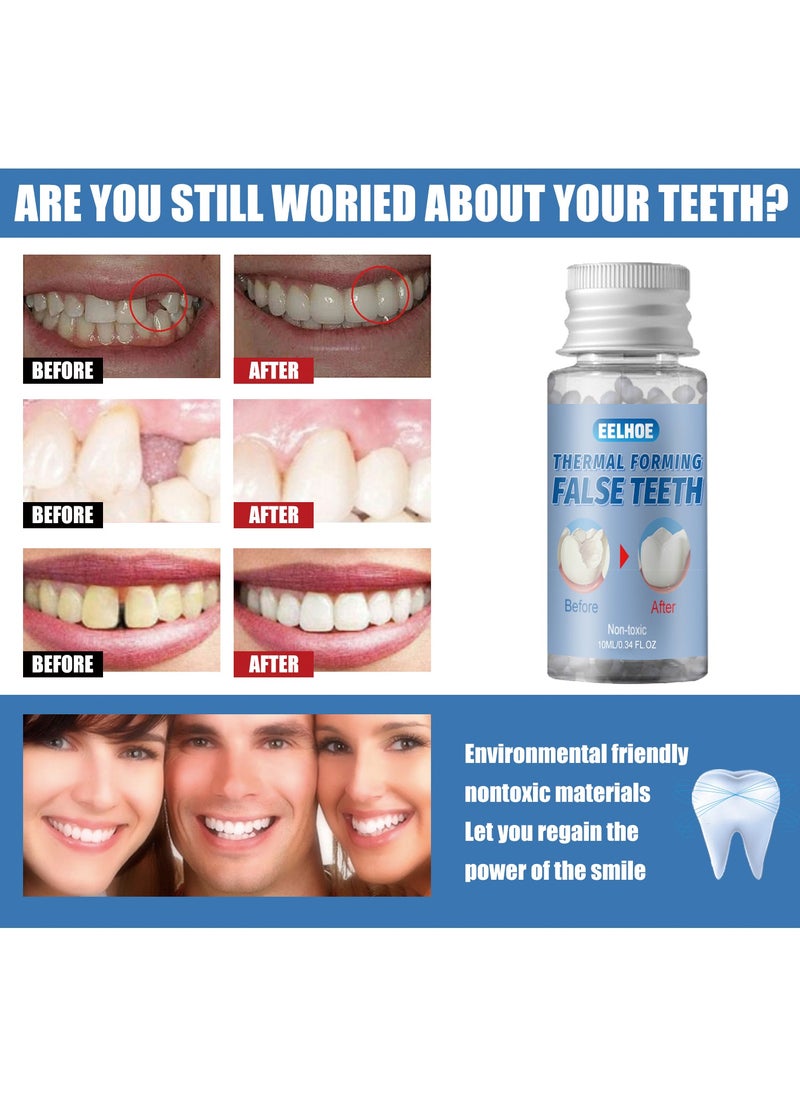 EELHOE - Moldable Dental Adhesive - Temporary Tooth Gap Filler and Cosmetic False Teeth Fix - Image 1